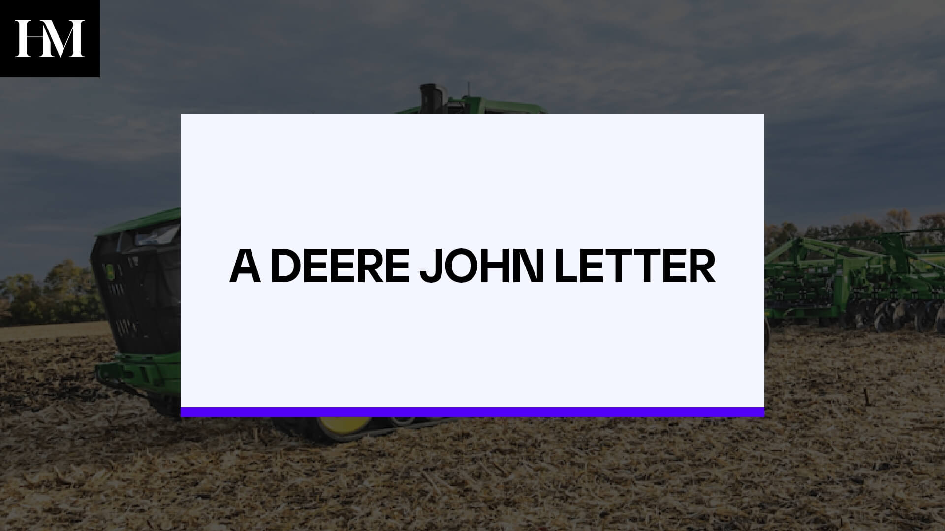 A DEERE JOHN LETTER